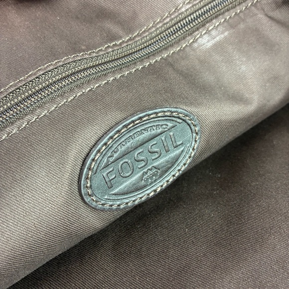 Fossil Mercer Leather Laptop Messenger Briefcase Bag - Picture 6 of 12